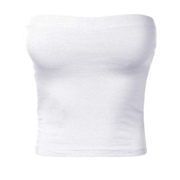 HATOPANTS Women's Comfortable Tube Crop Top for Summer