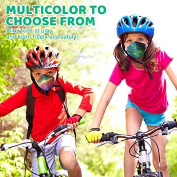 30 Pack Kids KN95 Disposable Face Masks, Child 5-Ply Cute Design Protective Safety Mask against PM2.5, Breathable Cup Dust Mask with Elastic Earloop&Nose Bridge Clip for Boys Girls