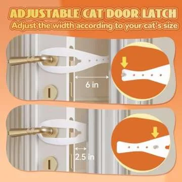 TGIOW Cat Door Latch - Adjustable & Easy Install for Pets
