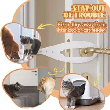 TGIOW Cat Door Latch - Adjustable & Easy Install for Pets