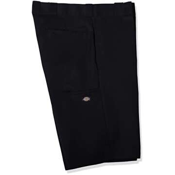 Dickies mens 13-inch Relaxed-fit Multi-pocket Short work utility pants, Black, 36 US