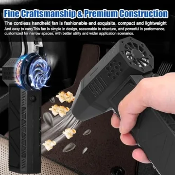 Mini Turbo Snow Blower with Magnetic Nozzle for Easy Cleanup