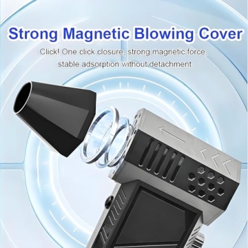 Mini Turbo Snow Blower with Magnetic Nozzle for Easy Cleanup