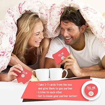 Tell Me for Couples - Relationship Game for Date Night, 110 Conversation Cards