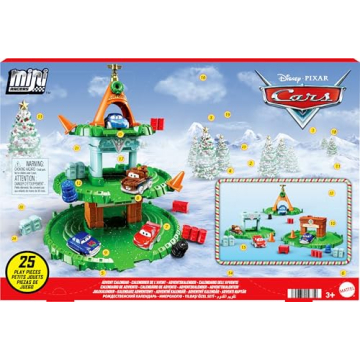 Mattel Disney and Pixar Cars Mini Racers Advent Calendar - 25 Exciting Surprises!