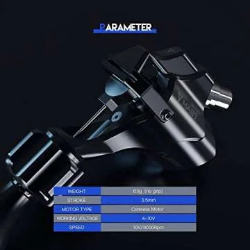 Mast Flash Rotary Tattoo Machine Kit Cartridges Disposable Needles Power Supply TZ450