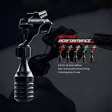 Mast Flash Rotary Tattoo Machine Kit Cartridges Disposable Needles Power Supply TZ450