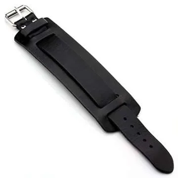 Zysta Unisex Leather Wide Cuff Bracelet - Fashionable & Durable