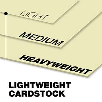 Springhill 8.5” x 11” Ivory Colored Cardstock Paper, 67lb Vellum Bristol, 147gsm, 250 Sheets (1 ...