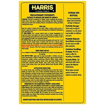 Harris Roach Tablets, Safe Boric Acid Insect Killer 145 Tablets