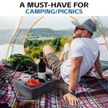 G GOOD GAIN Couch Cup Holder Pillow for Cozy Living Spaces