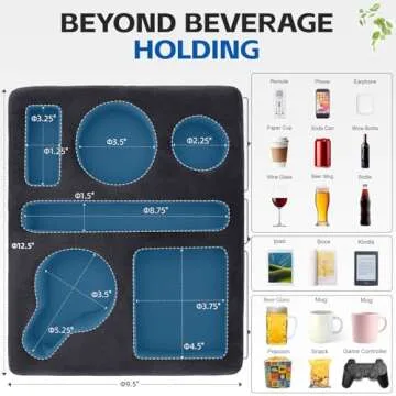 G GOOD GAIN Couch Cup Holder Pillow for Cozy Living Spaces