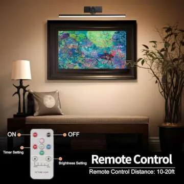 Wireless Rechargeable Picture Light with Remote Control