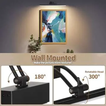 Wireless Rechargeable Picture Light with Remote Control