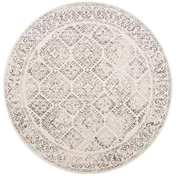 SAFAVIEH Tulum Collection 5' Round Rug, Durable & Stylish