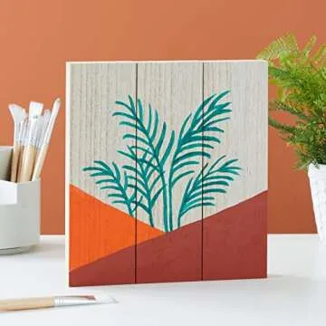 Bright Creations 4 Pack Unfinished Wood Boards for Crafts, Painting, Wood Carving, 1" Thick Wooden Boards for DIY Signs (3 x 10 in)