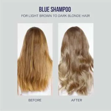 OLIGO PROFESSIONNEL - Blacklight Blue Shampoo - Sulfate-Free Blue Shampoo for Blonde and Color Hair - Revive Treated Hair - Refreshes Faded Highlights - 11 Amino Acids and Moisturizing Formula - 8.5oz