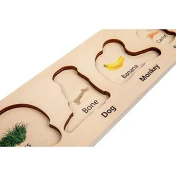 Adena Montessori Interactive Animal Puzzle Set for Toddlers