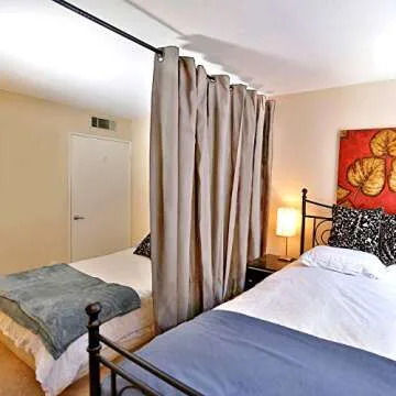 Vailge Room Divider Tension Rods, Adjustable 122-150 Inch