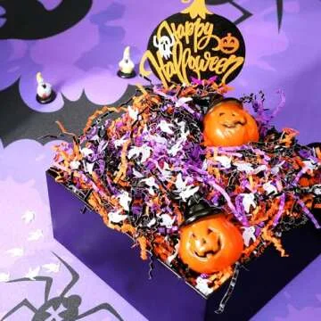 Halloween Ghost Confetti Crinkle Cut Paper Filler