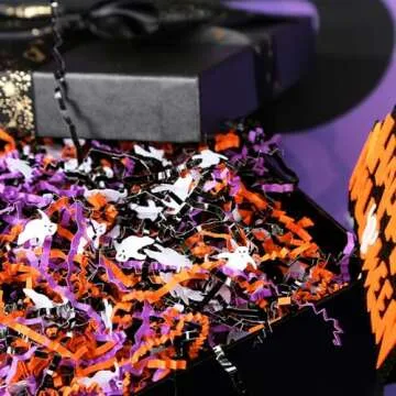 Halloween Ghost Confetti Crinkle Cut Paper Filler