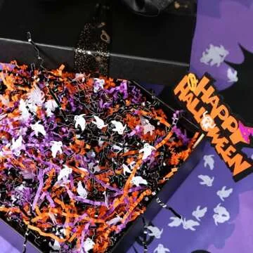 Halloween Ghost Confetti Crinkle Cut Paper Filler