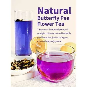 TeeLux Butterfly Pea Flower Tea, Color-Changing Natural Drink