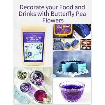 TeeLux Butterfly Pea Flower Tea, Color-Changing Natural Drink