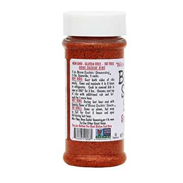 Bone Suckin' Seasoning & Rub, Original Blend, 5.8 Oz, Grilling Rubs, Dry Pork Rub, Gluten-Free, Non-...
