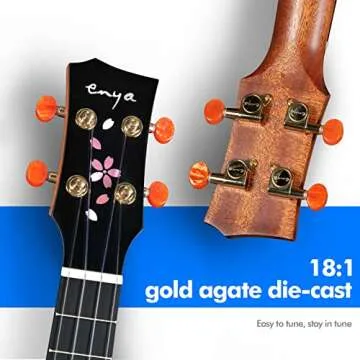 Enya 23" Concert Ukulele - Unique Cherry Blossom Design