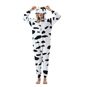 DarkCom Cow Onesie Costume - Fun and Cozy Sleepwear