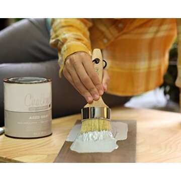 Professional Chalk and Wax Paint Brush 3PC Premium Set!!!! Large DIY Painting and Waxing Tool, Professional Chalk and Wax Paint Brush & Professional Chalk and Wax Paint Brush