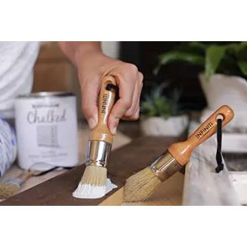 Professional Chalk and Wax Paint Brush 3PC Premium Set!!!! Large DIY Painting and Waxing Tool, Professional Chalk and Wax Paint Brush & Professional Chalk and Wax Paint Brush