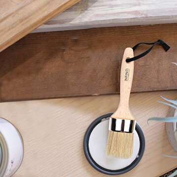 Professional Chalk and Wax Paint Brush 3PC Premium Set!!!! Large DIY Painting and Waxing Tool, Professional Chalk and Wax Paint Brush & Professional Chalk and Wax Paint Brush