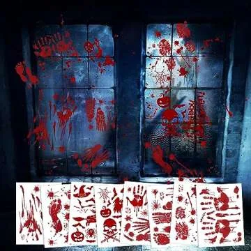 Halloween Decorations Window Decals PVC Wall Stickers