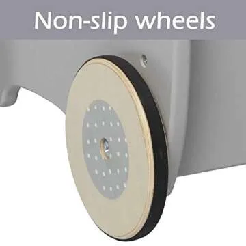 Grey Elephant 2-in-1 Wooden Baby Walker for Toddlers