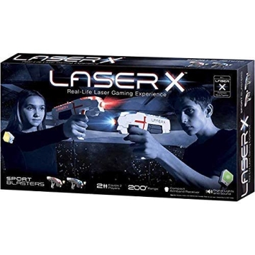 Laser X Double Sports Blaster 200' Range Full Size Multi- Cognitive Skills & Fine Motor Skills Devel...