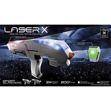 Laser X Double Sports Blaster 200' Range for Kids Fun