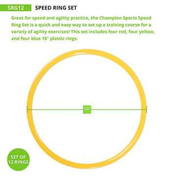 Champion Sports Speed Ring Set Multi-color, One Size