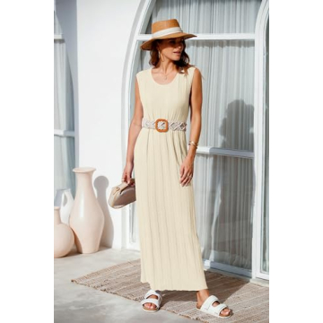 Stylish Fisoew Summer Sleeveless Maxi Dress – All Sizes