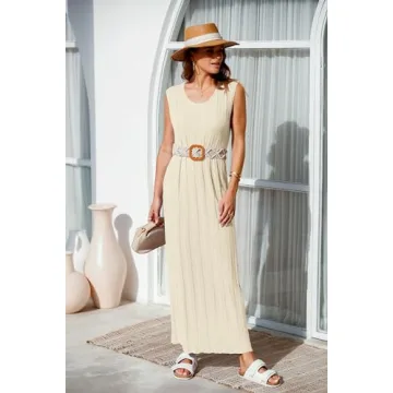 Stylish Fisoew Summer Sleeveless Maxi Dress – All Sizes