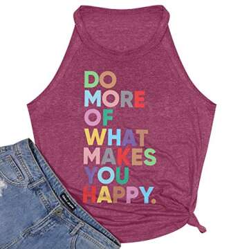 Fun Happy Graphic Tees for Women - Inspirational Teacher T-Shirt