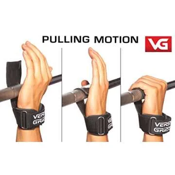 Versa Gripps Pro Wrist Straps for Weightlifting, USA Made