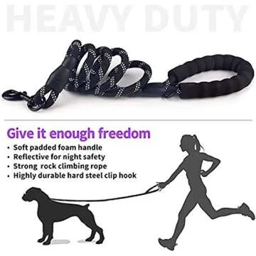 Durable 5FT Dog Leashes with Reflectors & Comfort Handles