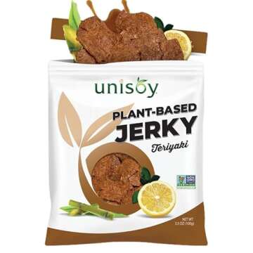 Unisoy Vegan Jerky – Flavorful Plant Based Snacks Pack
