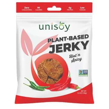 Unisoy Vegan Jerky – Flavorful Plant Based Snacks Pack