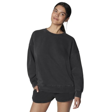 Florence by Mills Women's Cozy Crush Oversized Sweatshirt, Washed Millie Lavender