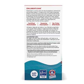 Nordic Naturals DHA for Kids - Tasty Omega-3 Soft Gels