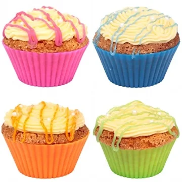 Baking Cups 24 Pack Reusable Silicone Muffin Liners