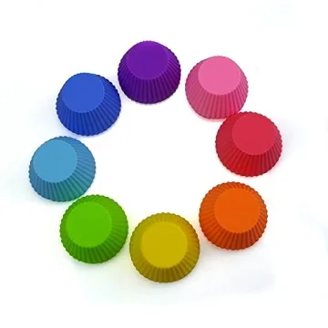 Baking Cups 24 Pack Reusable Silicone Muffin Liners